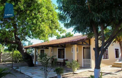 Casa clindíssima chácara para venda na lagoa redonda 400 m² por r$ 900.000 - precabura - eusébio/ce