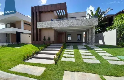 Casa com 4 dormitórios à venda, 345 m² por r$ 2.300.000,00 - cidade alpha - eusébio/ce