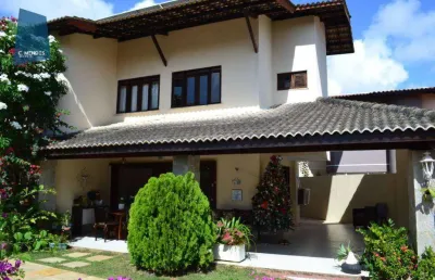 Excelente casa em condomínio com 4 suítes à venda, 200 m² por r$ 1.500.000 - bairro edson queiroz, próximo av. washington soares - fortaleza/ce