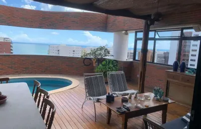 Cobertura com 5 quartos à venda na rua silva jatahy, 220, meireles, fortaleza por r$ 4.300.000