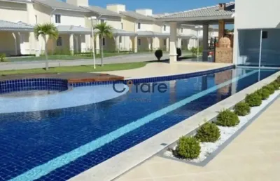 Casa em condomínio fechado com 3 quartos à venda na rua manoel jorge de castro, 341, guaribas, eusébio por r$ 749.000