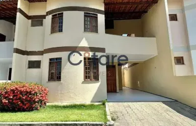 Casa em condomínio fechado com 4 quartos à venda na rua bill cartaxo, 885, sapiranga, fortaleza por r$ 520.000
