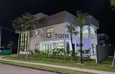 Casa em condomínio fechado com 4 quartos à venda na do cajueiro, 34, cidade alpha, eusébio por r$ 1.990.000