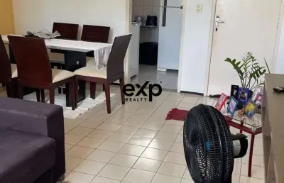Apartamento com 3 quartos à venda na francisco nogueira, 250, cajazeiras, fortaleza por r$ 180.000