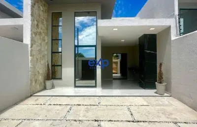 Casa com 3 quartos à venda na gilberto mendonça, 120, guaribas, eusébio por r$ 415.000
