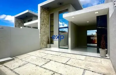 Casa com 3 quartos à venda na gilberto mendonça, 120, guaribas, eusébio por r$ 415.000