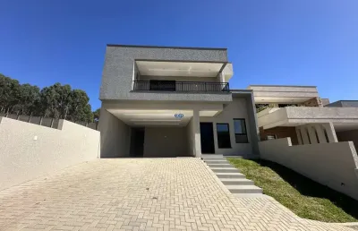 Casa em condomínio fechado com 4 quartos à venda na rua engenheiro grevile, 126, colônia dona luíza, ponta grossa por r$ 1.890.000