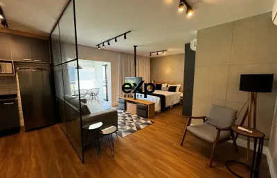 Apartamento com 1 quarto para alugar na rua américo brasiliense, 2224, chácara santo antônio, são paulo por r$ 6.200