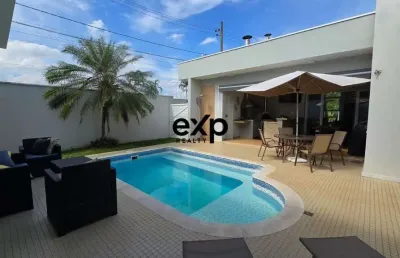 Casa em condomínio fechado com 4 quartos à venda na rua tarumã, 10, residencial beira da mata, indaiatuba por r$ 2.300.000