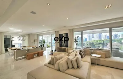 Apartamento com 4 quartos à venda na avenida açocê, 562, moema, são paulo por r$ 10.800.000