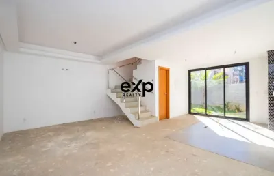 Casa em condomínio fechado com 3 quartos à venda na estrada guilherme weigert, 424, santa cândida, curitiba por r$ 829.000