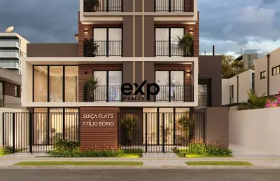 Flat com 1 quarto à venda na rua atílio bório, 456, cristo rei, curitiba por r$ 218.438