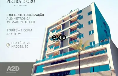Apartamento com 2 quartos à venda na rua líbia, 30, nações, balneário camboriú por r$ 980.000
