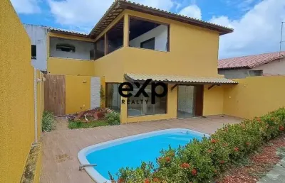 Casa com 3 quartos à venda na rua parque real, 14, jauá, camaçari por r$ 390.000
