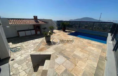 Cobertura à venda, 240 m² por r$ 950.000,00 - enseada - guarujá/sp