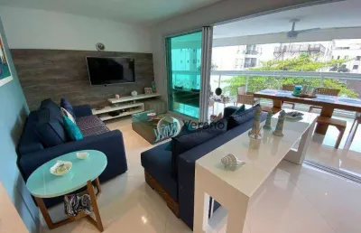 Apartamento com 3 dormitórios à venda, 155 m² por r$ 1.300.000,00 - enseada - guarujá/sp