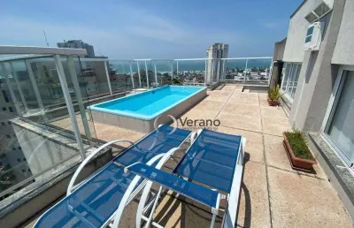 Guaruja enseada, cobertura com vista total, prédio imponente