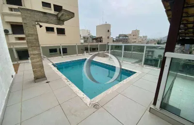 Cobertura com 3 dormitórios à venda, 180 m² por r$ 700.000,00 - enseada - guarujá/sp