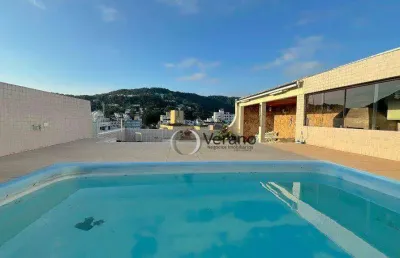 Cobertura a venda na enseada, guarujá, piscina e churrasqueira, vista mar