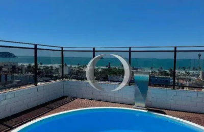 Cobertura com vista total para o mar a venda, guarujá, enseada.