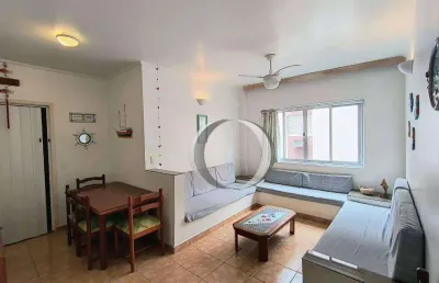 Apartamento com 1 dormitório à venda, 60 m² por r$ 275.000,00 - enseada - guarujá/sp