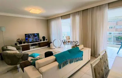 Apartamento com 3 suítes, 300 metros da praia, lazer, 2 vagas de garagem