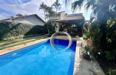 Casa com 5 dormitórios à venda, área total de 360m²- balneário praia do pernambuco - guarujá/sp