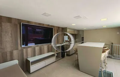 Cobertura duplex com 3 dormitórios, enseada - guarujá/sp