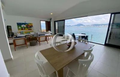 Apartamento com 3 suites, e vista espetacular para o mar na praia da enseada