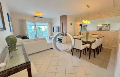 Apartamento com 3 dormitórios à venda, 160 m² por r$ 4.400.000 - riviera de são lourenço - bertioga/sp
