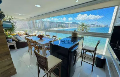 Apartamento frente mar, finamente decorado com 3 quartos à venda, 120 m² por r$ 1.950.000 - astúrias - guarujá/sp
