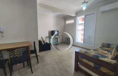 Apartamento com 1 dormitório à venda, 50 m² por r$ 340.000,00 - pitangueiras - guarujá/sp
