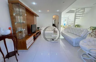 Costa do mar - casa em frente ao mar com 3 quartos, sendo 1 suíte à venda, 190 m² por r$ 1.100.000 - enseada - guarujá/sp