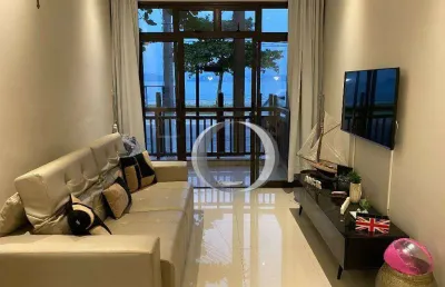 Apartamento com 2 dormitórios à venda, 100 m² por r$ 1.600.000,00 - enseada - guarujá/sp