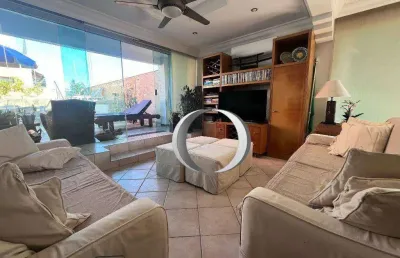 Cobertura com 4 dormitórios à venda, 240 m² por r$ 1.200.000,00 - enseada - guarujá/sp