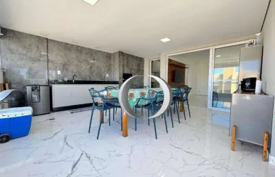 Apartamento reformado com vista mar, varanda gourmet, 3 quartos (sendo 1 suíte), 2 vagas, à venda, 105 m² por r$ 950.000 - enseada - guarujá/sp