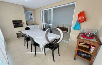 Apartamento com varanda gourmet, 3 quartos (sendo 1 suíte), 2 vagas e lazer completo à venda, 83 m² por r$ 780.000 - enseada - guarujá/sp