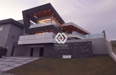 Sobrado de luxo com 5 dormitórios à venda, 600 m² por r$ 6.900.000 - reserva do paratehy sul - são josé dos campos/sp
