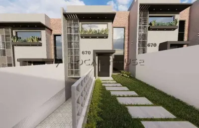 Sobrado à venda em curitiba, sítio cercado, com 3 quartos, 166m²