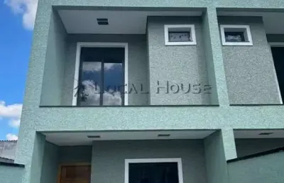 Sobrado à venda em curitiba, sítio cercado, com 3 quartos, 84m²