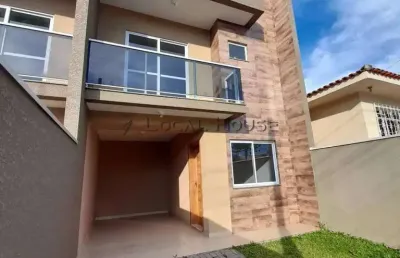 Sobrado à venda em curitiba, xaxim, com 3 quartos, 101m²