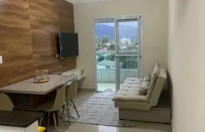 Apartamento para venda em praia grande, guilhermina, 1 dormitório, 1 banheiro, 1 vaga