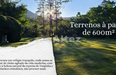 Terreno 1168 m2, semiplano, com muito verde ao redor, varginha, albuquerque, teresópolis