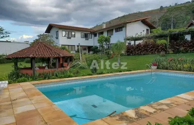 Casa 5 quartos, 2255 m2, jardim, piscina, sauna, albuquerque, teresópolis