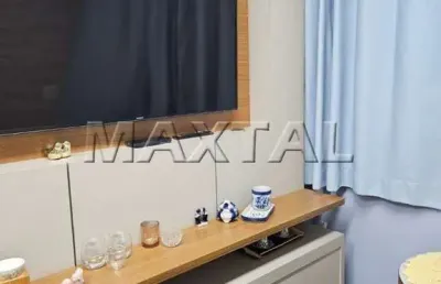 Apartamento mobiliado à venda 47m, com 2 dormitórios , 2 salas , e 1 vaga - lauzane paulista