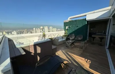 Cobertura penthouse exclusiva à venda com vista panorâmica de são paulo. em santana.