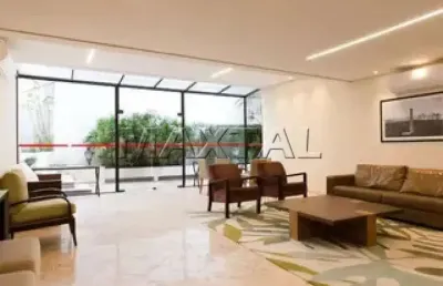 Apartamento no itaim bibi, contendo um dormitorio, sala, um quarto, banheiro com hidro e vaga.