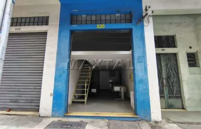 Loja com 42m² para alugar no bom retiro, com 1 banheiro e mezanino a  2km do metrô.