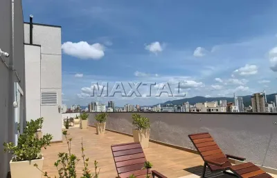Apartamento 40,40m²  à venda na vila pauliceia. com 2 dormitórios, sala com varanda, 1 vaga
