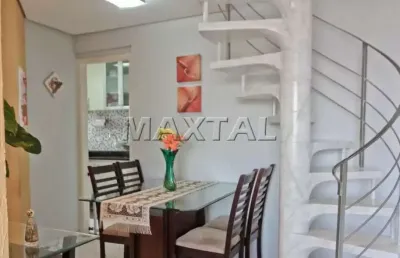 Cobertura duplex 103m² venda na parada inglesa, 2 dormitórios, 3 banheiros e 2 vagas.